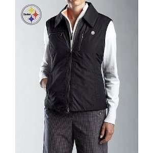 Cutter & Buck Pittsburgh Steelers Womens Weathertec Allegro Vest Xx 