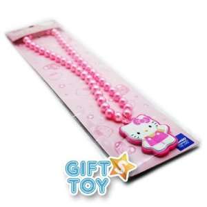  Hello Kitty Imitation Pink Pearl Necklace 