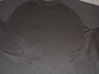 NORM THOMPSON Gray 100% Silk SWEATER Mens L Large Size Excellent 