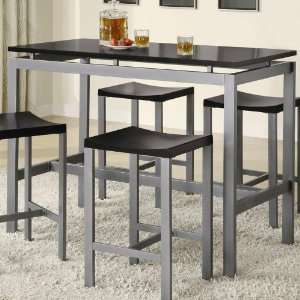  Atlus 5 Piece Counter Height Table Set   Coaster 150095 