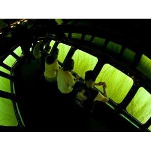  Tourists Aboard a Semi Submersible Boat Observe Underwater 