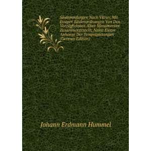   Der Tempelgattungen (German Edition) Johann Erdmann Hummel Books
