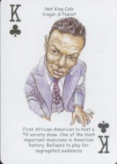 NAT KING COLE Singer Pianist TV Show Host Playing Card  