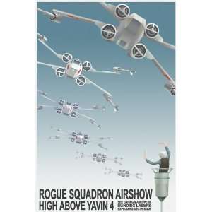  Star Wars Travel Poster Rogue Squadron Airshow