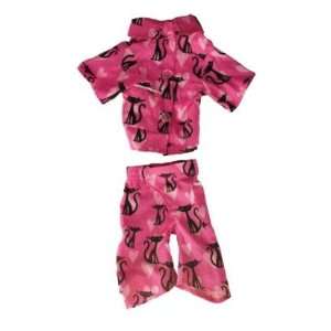 Designer Dog Pajamas Kool Kat Pink Dog Lounge Set   From Our Mommy 