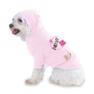  PIRATE Chick Hooded (Hoody) T Shirt with pocket for your Dog or Cat 