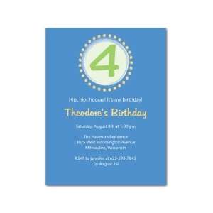  Birthday Party Invitations   Circle Countdown Sea Blue By 