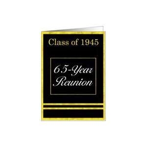  Class of 1945 65th Reunion Invitation Card Health 