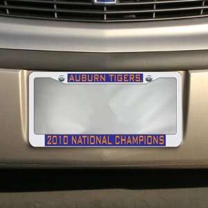  Auburn Tigers 2010 BCS National Champions Laser Cut Chrome 