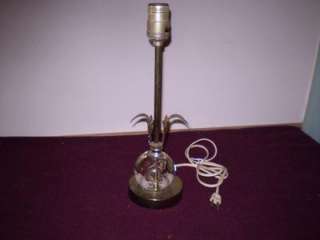 Vintage, Glass & Leaf, Boudoir, Table Lamp  