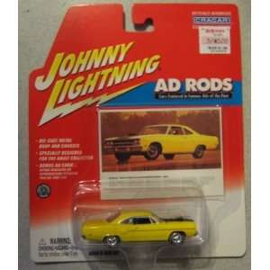   Lightning AD Rods 1970 Plymouth Road Runner YELLOW Toys & Games