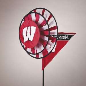   Wisconsin Badgers Yard Decoration  Windmill Spinner