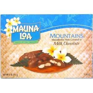 Mauna Loa Milk Chocolate Macadamia Nut Mountains, 5 Ounce Box (Pack of 