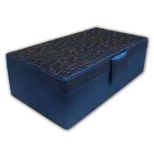  Sapphire Blue Jewelry Box With Soft Fabric Everything 