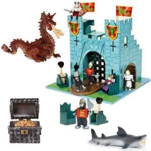   Castle Plus Papo Dragon and Pirate Accessory Bundle Toys & Games