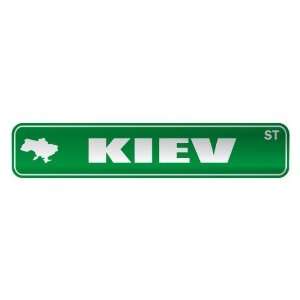   KIEV ST  STREET SIGN CITY UKRAINE