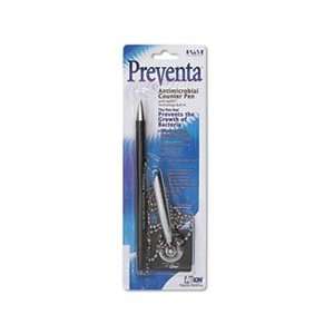  Preventa Deluxe Ballpoint Counter Pen, Black Ink, Medium 