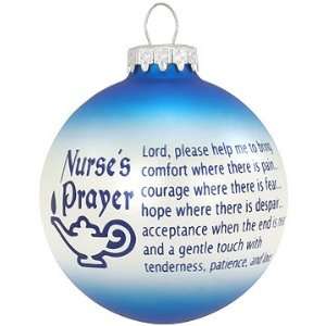  Nurses Prayer Two tone Glass Ornament 