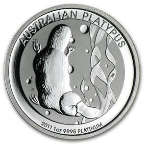  2011 1 oz Platinum Australian Platypus Beauty