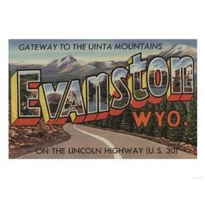   Wyoming   Gateway to the Uinta Mountains Premium Poster Print, 12x16