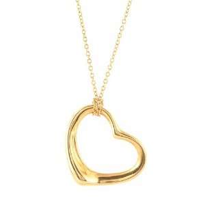   Open Heart Pendant Necklace 18k Yellow Gold Tiffany & Co. Jewelry