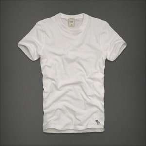   Men White Roaring Brook Crew neck basic undershirt T shirt  