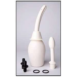  ounce Enema Syringe and Douche Bottle with Two Tips. Plus Free Enema 