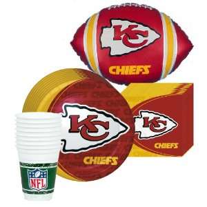  Kansas City Chiefs Party Kit for 8 Guests with Balloon 