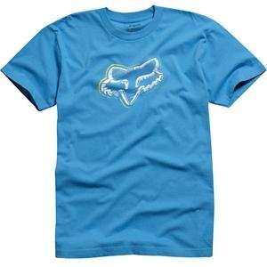  Fox Racing Moonlight T Shirt   2X Large/Electric Blue Automotive