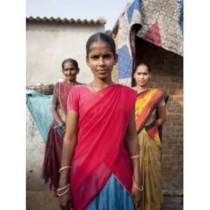  Environmental Portrait of Three Women Premium Photographic 