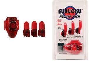 Fukuoku Power Pack Finger Tip Vibrating Massager RED  