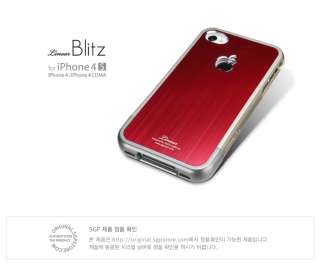   Linear Blitz Series Aluminum Case for Apple iPhone 4S / 4   Red  