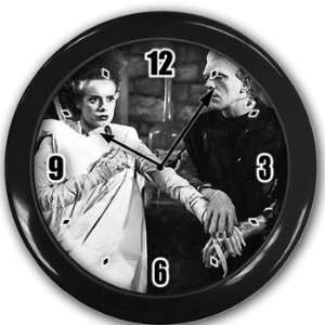   Frankenstein Wall Clock Black Great Unique Gift Idea