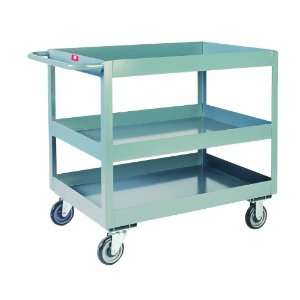 Jamco Products LN248 U5 GP Deep Lipped Three Shelf Service Cart, 24 x 