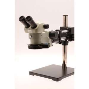  Stereo Zoom Microscope with Boom Stand and LED 