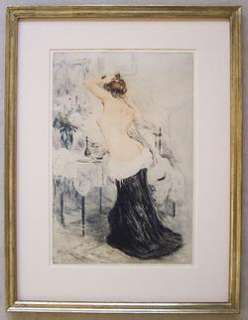 MANUEL ROBBE Signed 1906 Color Aquatint/Drypoint  