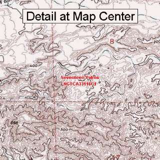 USGS Topographic Quadrangle Map   Seventeen Palms, California (Folded 