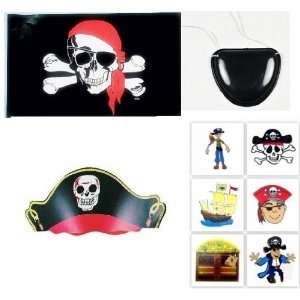  72 Pc Pirate Party Lot   Includes 36 Pirate Tattoos, 12 