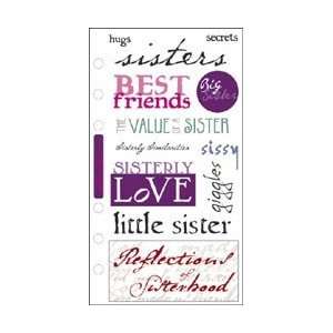   Phrase Cafe Classics Stickers Sisterly Love SPPCC 39; 6 Items/Order