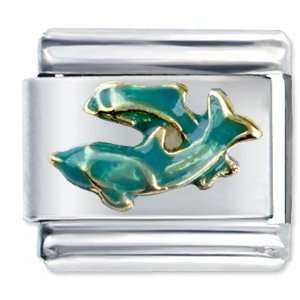  May Green Fish Aquatic & Italian Charm Pugster Jewelry