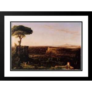 Cole, Thomas 38x28 Framed and Double Matted Italian Scene, Composition 