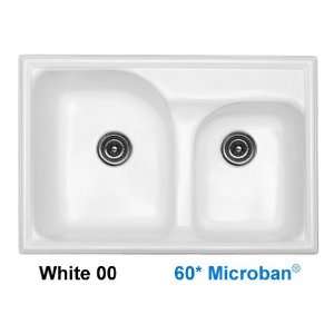  CorStone 24300 White Avondale Avondale Double Bowl Self 