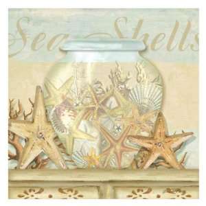  Beach Seashells by Grace Pullen. Size 12.00 X 12.00 Art 