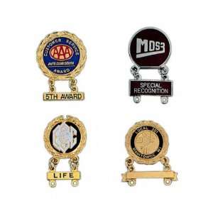  Custom metal service award/recognition jewelry lapel pin 