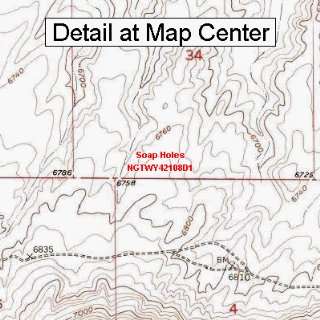   Map   Soap Holes, Wyoming (Folded/Waterproof)