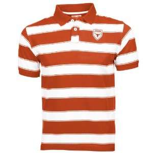   Youth Burnt Orange White Tyler Stripe Polo