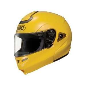 Shoei Multitec Helmet   Axis Yellow   Small Automotive