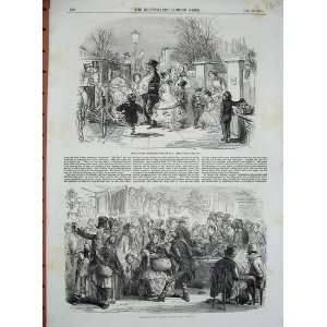    1853 Pantomime Christmas Carriage Goose Club People