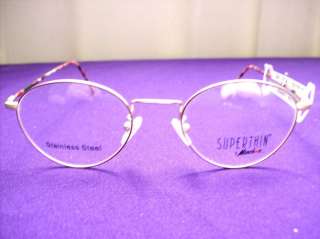 Superthin by marchon Eyeglasses Burgundy Frame NEW  
