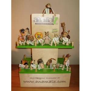  Anamalz Set of 21 Wooden Anamalz (Shelf not included 